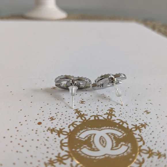 Chanel Silver Earrings - Picture 4 of 5